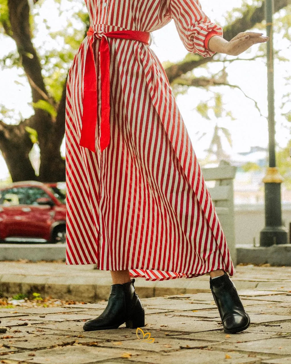 Candy Stripe Shirt Dress