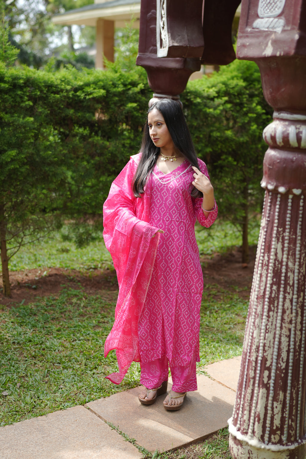 Pink Ikat