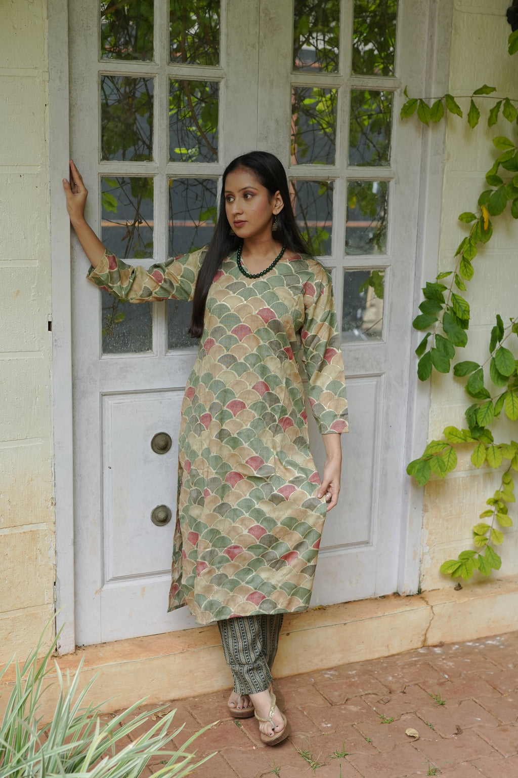 The Pastel Mosaic Kurti Set