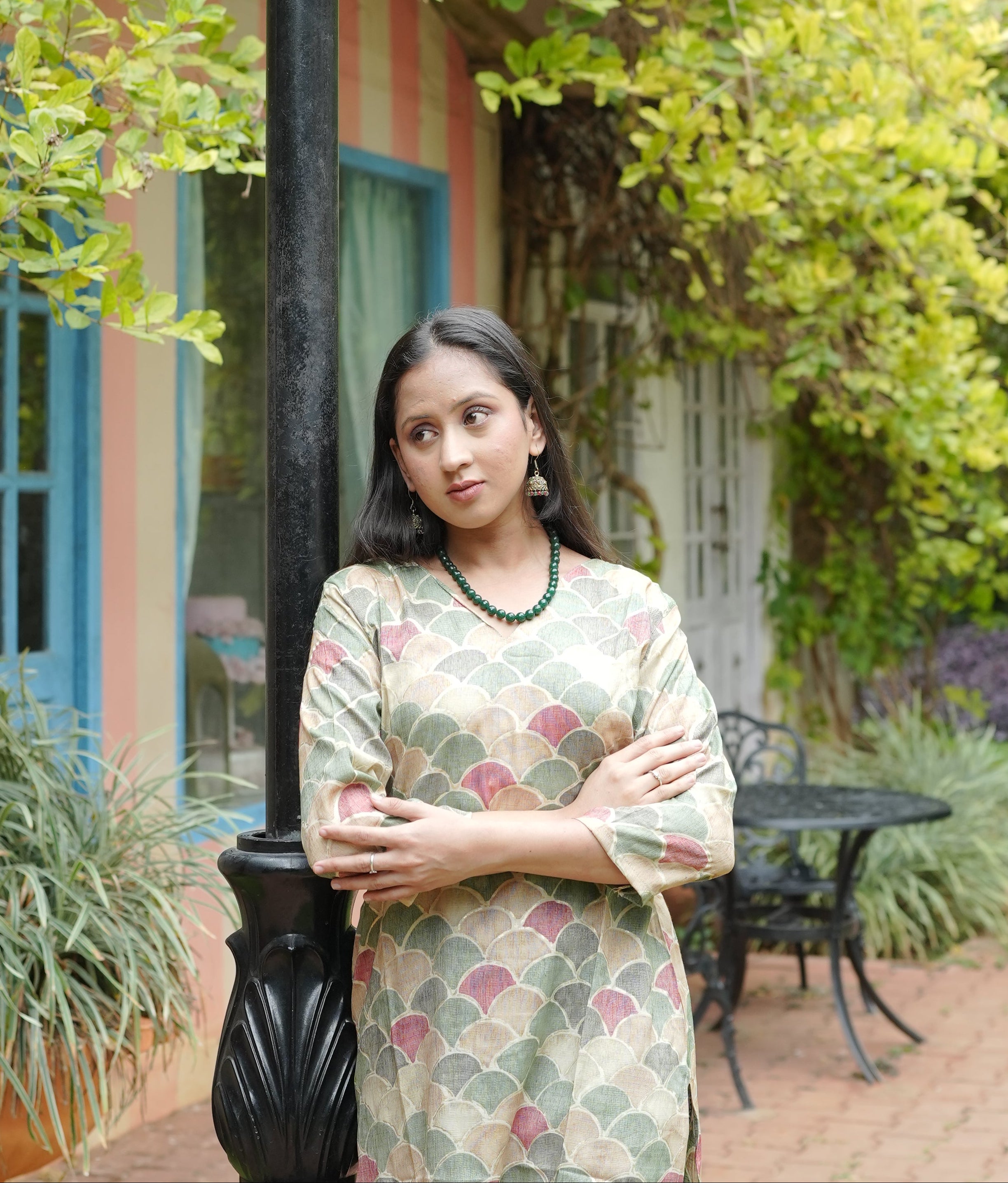 The Pastel Mosaic Kurti Set