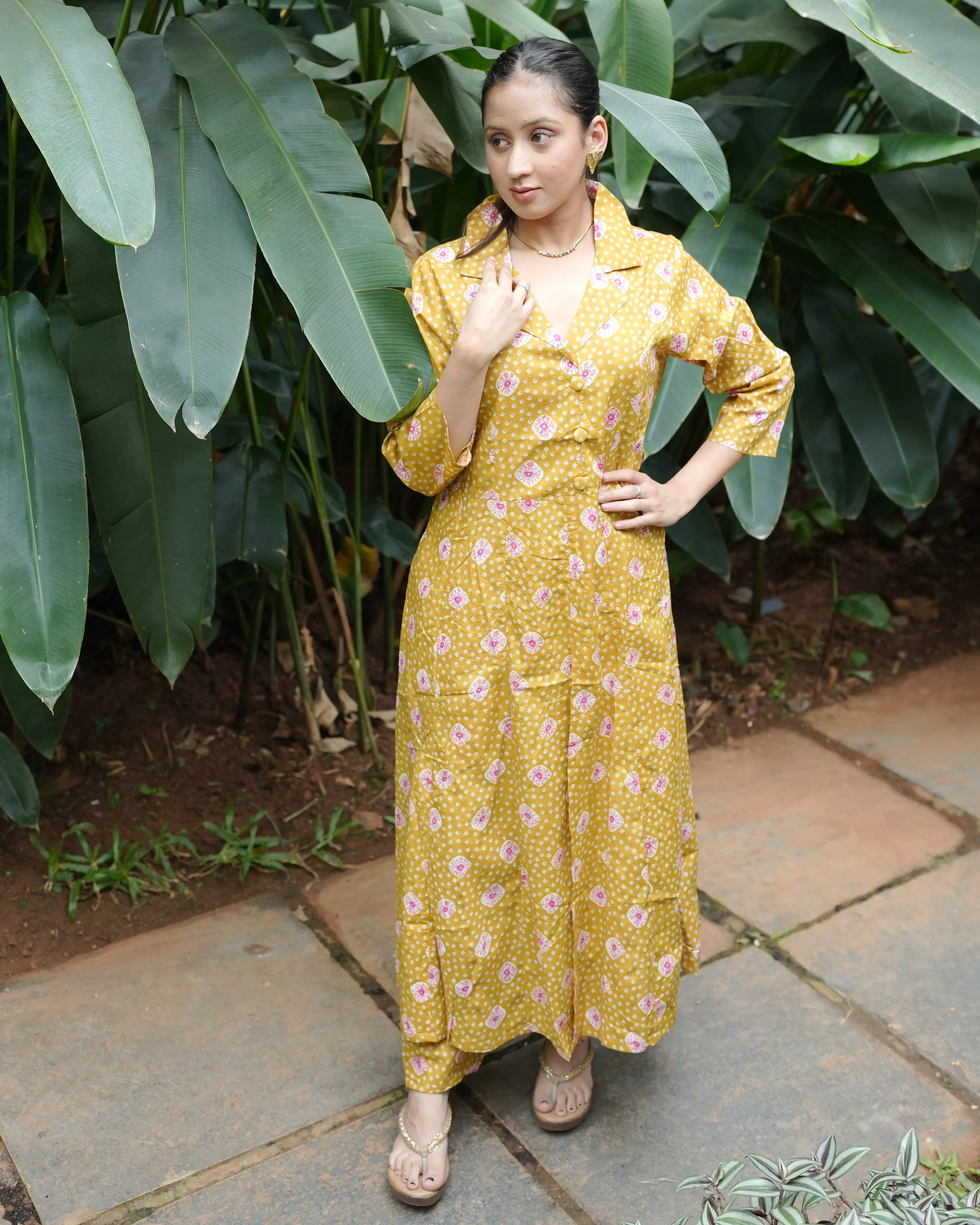 Mustard Bloom Co-rd Set