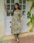 The Pastel Mosaic Kurti Set