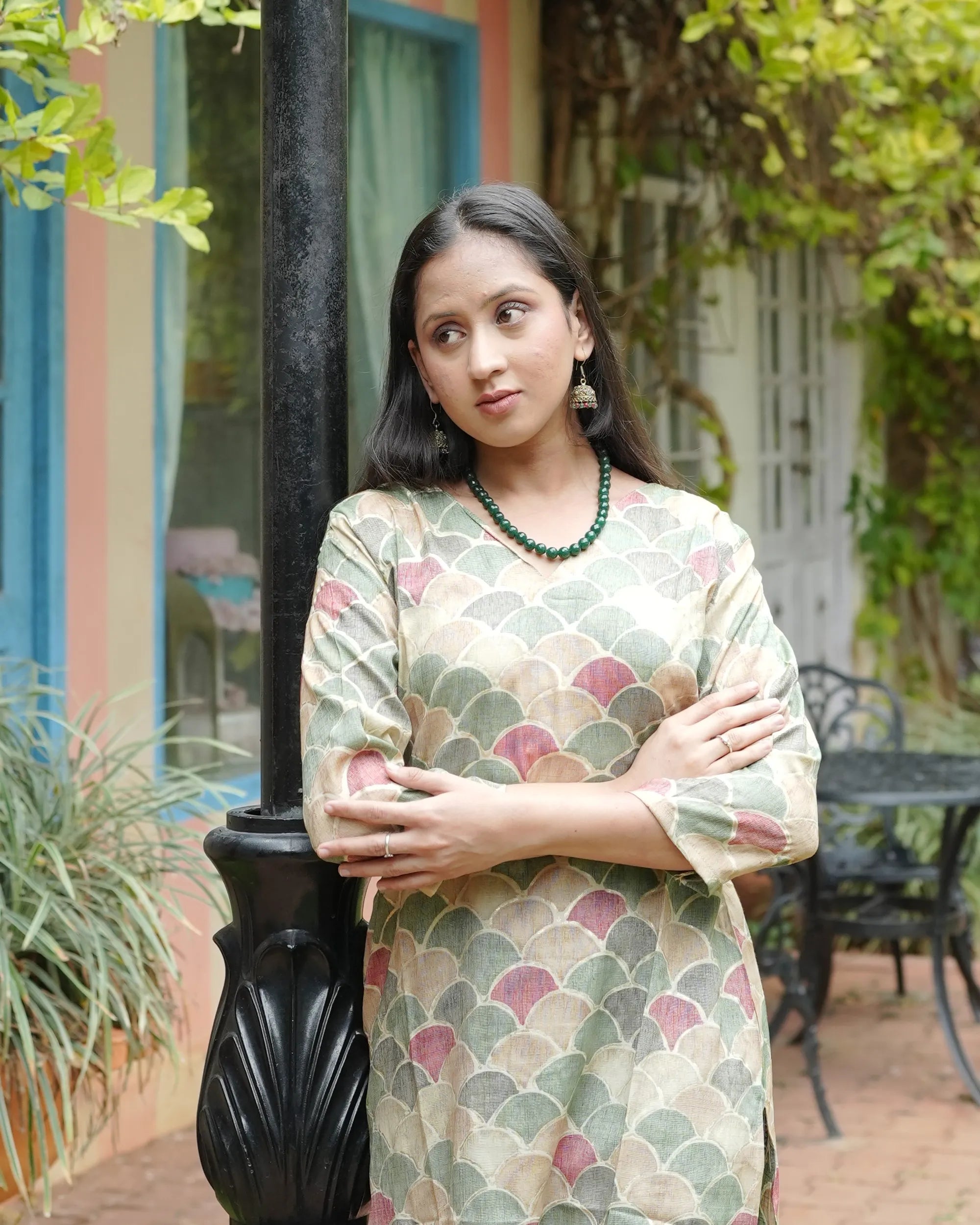 The Pastel Mosaic Kurti Set