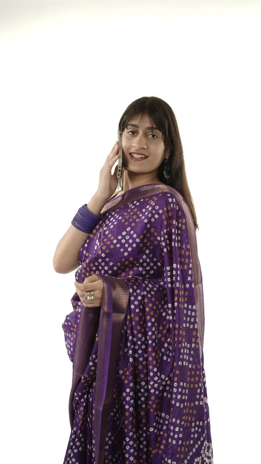 Purple Bandhini